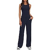 Darong Women's 2 Piece Lounge Sets Sleeveless Tank Tops Wide Leg Pants Sets Tracksuits Matching Outfit