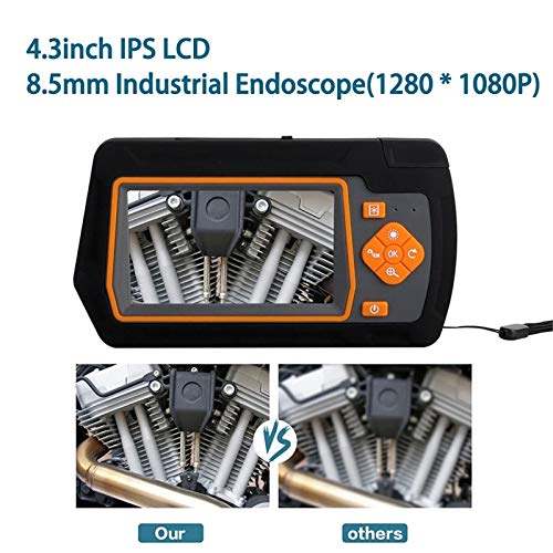 KIKIRon Industrielles Endoskop 1080p HD-Boreskop-Inspektionskamera Mit 8 Einstellbaren LEDs Leuchten IP67 wasserdichte… – Bild 5