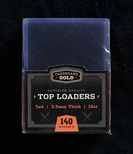 1x 10ct CBG 140 pt Cardboard Gold 3" x 4" PRO Toploaders KEEPS THICKER CARDS ULTRA PROTECTED