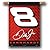 #8 Dale Earnhardt Jr. Double Sided 28" X 40" Outdoor Hanging NASCAR Banner