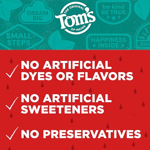 TOM’S OF MAINE NATURAL KID’S FLUORIDE FREE TOOTHPASTE, SILLY STRAWBERRY, 5.1 OZ. (BACK IN ORIGINAL FORMULA)