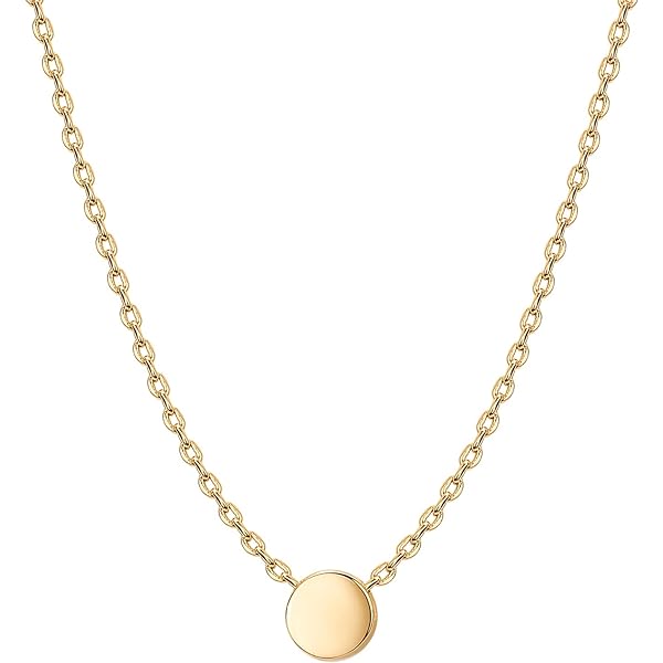 Amazon.com: PAVOI Rhodium Plated Dainty Interlock Pendant