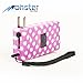 Monster Stun Gun with LED Flashlight & Disable Pin, 25 Million Volts, Rechargeable, Polka Dot Pink