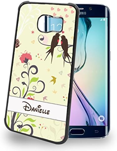 Custom Flowers with Disney Font Cute Personalized Cell Phone Case for Samsung Galaxy S4, S5, S6, S6 Edge, S7, Note 5