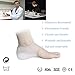 Heel Lift Insoles Silicone High Increase Shoe Inserts Plantar Fasciitis Heel Protector (White)
