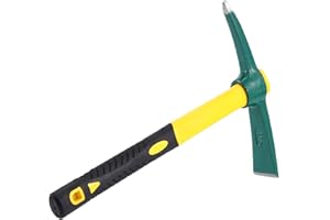 KOHAND 15 Inch Mattock Weeding Hoe, Dual Head Pick Axes Garden Tools Non-Slip Handle for Cultivating Vegetable Yard Garden Flower Beds Planting Prospecting Camping