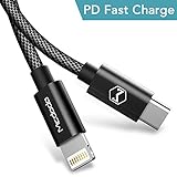 Type-C to Lightning Cable, iPhone Charger and data USB-C Lightning Cable for New MacBook [PREMIUM QUALITY ] USBC Cable for iPhone