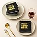 Crisky Cheers to 50 Years 50th Birthday Napkins Black and Gold 50th Brithday Decorations Birthday Party Supplies Beverages Napkins 50 PCS, 3-Ply
