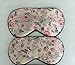 Maxfeel Feel 100% Pure Silk Eye Mask Sleep Eye Mask Eye Cover Eyeshade Sleeping Eye Mask Floral Colors (#33)