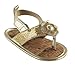 Luvable Friends Girls Sparkly Sandal, Gold