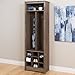 Prepac Space-Saving Entryway Organizer with Shoe Storage, Drifted Gray