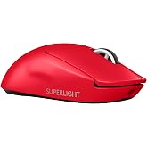 Logitech G PRO X Superlight 2 SE Wireless Gaming Mouse - Red | 60g, Symmetrical Shape, 1K Polling Upgradeable to 8K, 44K DPI, Wireless Charging Supported, USB-C, 5 Buttons, For PC/Mac