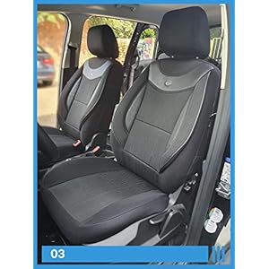 BREMER SITZBEZÜGE Autostoelhoezen compatibel met Nissan Qashqai 1 J10 bestuurder en passagiersset vanaf 2006-2013…