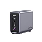 UGREEN Nexode 300W USB C Charger Block, 5-Port Charging Station GaN Desktop Charger Compatible with MacBook, Dell XPS, iPhone