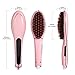 Maysky Hair Straightener Brush Instant Magic Silky Straight Hair Styling Anion Hair Care Anti Scald Zero Damage(pink)