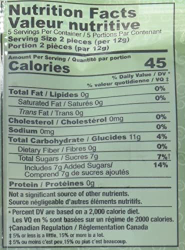 THE GINGER PEOPLE ORIGINAL GIN-GINS GINGER CHEWS, 60 GR