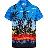 Brown Abs Funky Hawaiian Shirt Casual Men Front Pocket Button Down Very Loud Shortsleeve Unisex Beach Multi Colors…