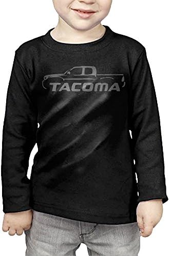 Long Sleeve Boys Toyota Tacoma Pickup Truck Cute Scoop Neck Tshirt