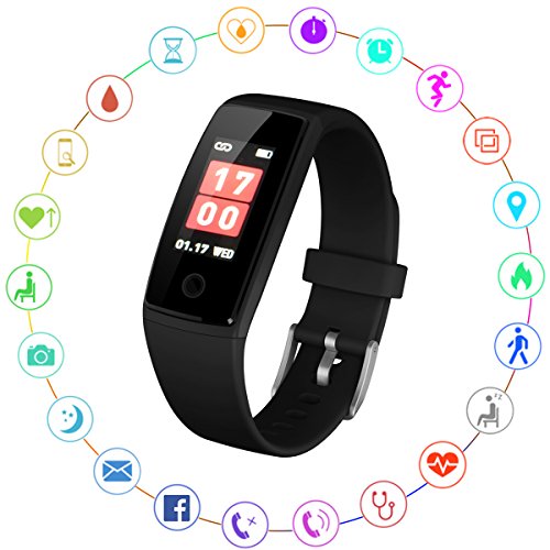 kirlor Fitness Tracker v10,컬러풀한 화면 새로운 버젼 스마트 팔찌와 하트 레이트 혈압 모니터,스마트 손목