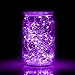 LXS Battery Operated Fairy Lights 10 Sets of 2M /20 LED,Amazingly Bright - Ultra-Thin Flexible Easy to Wrap Silver Wire for Halloween Christmas Wedding Party,Fairy Light Effect(10PCS-Purple)