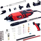 NoCry 10/125 Professional Rotary Tool Kit with Heavy Duty 170W/1.4A Electric Motor