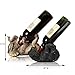 ARAIDECOR Playful Wolf Wine Rack Wine Holder Sculpture Home Decor or Restaurant Setting Statue