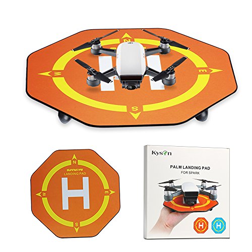 Drone Landing Pad,Kyson Mini Portable Palm Landing Pad Parking Apron  Helipad for DJI SPARK,Mini Remote Control Helicopters