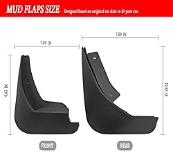Mud Flaps Mud Guards Fit for 2011-2016 Ford Fiesta