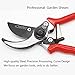 Deercy Pruning Shears, Garden Shears, Hand Pruner, Sharp Tree Trimmers Secateurs Hand Pruner Clippers with Safety Lock.