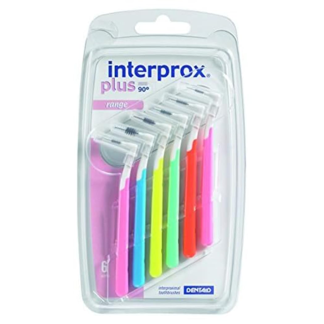 Interprox Plus Mix Blister Pack of 2 (2 x 6) - Interprox - Manual Toothbrush - Bi-Colour - Adult