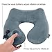 Soft Velvet Inflatable Travel Pillow with 3D Contoured Sleep Mask and Packsack, Neck Pillow for Airplanes by AIRCLE