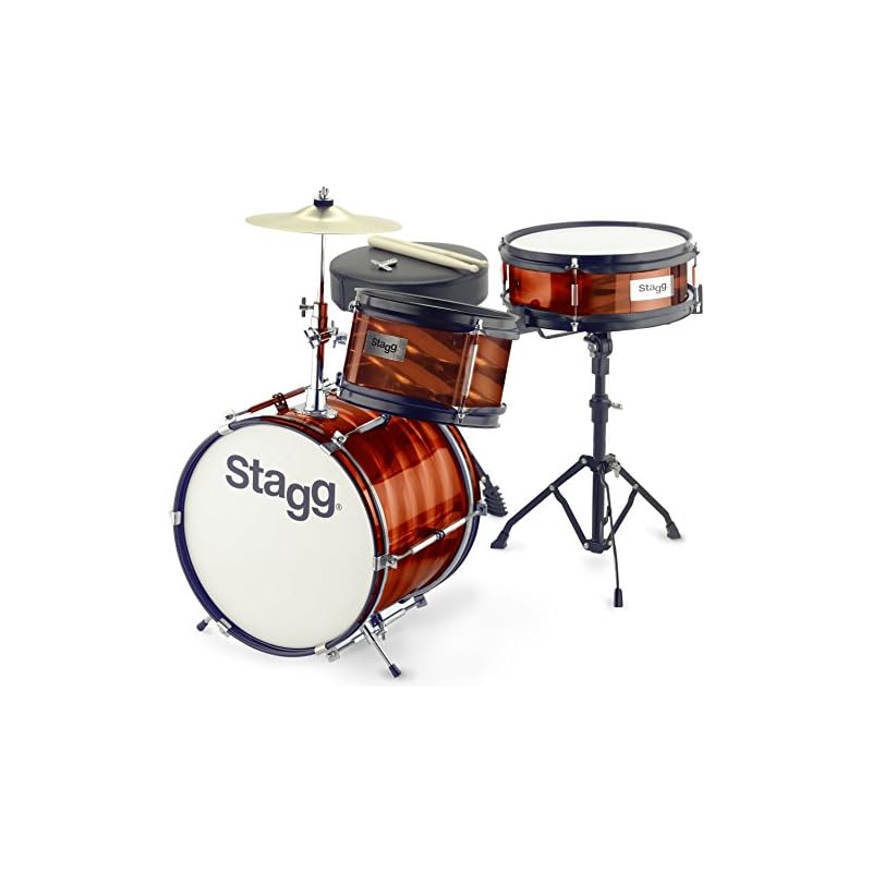 Stagg TIM JR 3/12 RD 3 Piece Junior Drum Set with Hardware Red 2024