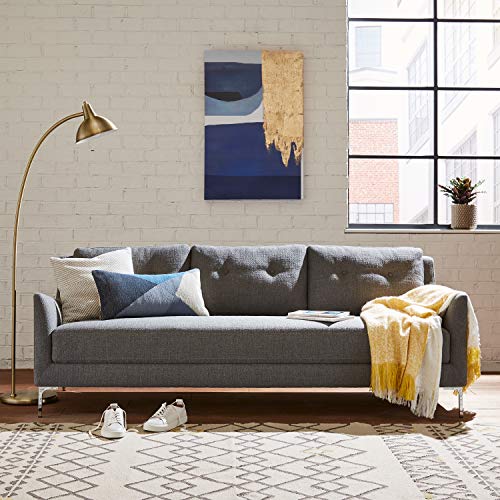 Rivet Abel Modern Contemporary Sofa, 81"W, Charcoal Rivet Abel Modern Contemporary Sofa, 81"W, Charcoal