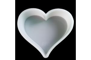 Fuehbur 【300+ Design Optional】 Beautiful Heart Shape Freshie Mold B008, Silicone Epoxy Resin Molds for Car Freshies, Aroma Beads, Soap Mould, Candle Mould, Pendant Mould-Oven Safe