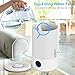 Cool Mist Humidifier, 3L Top Fill Ultrasonic Humidifier for Bedroom with 7 Colors Night Light and Remote Control, Adjustable Mist Levels, Optional Timer, 6 Dimmer, Super Quiet Operation (White)