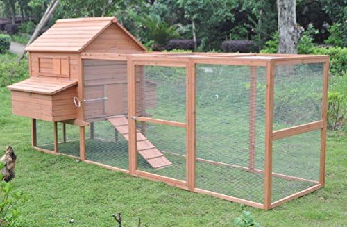 Ardinbir 12 Ft Extra Large Solid Wood Chichken Coop Hen House With
