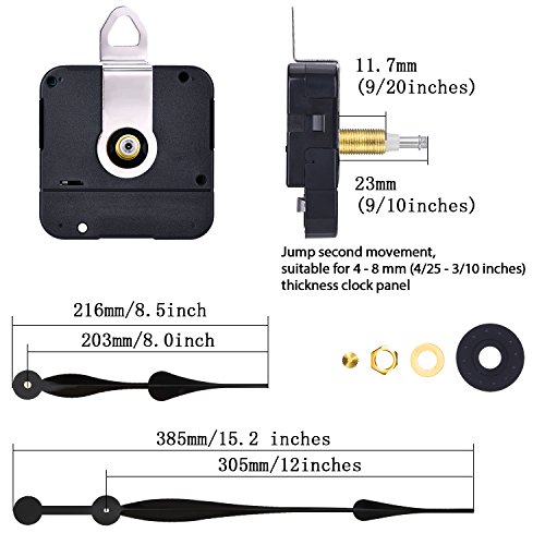High Torque Quartz Clock Movement Clock Replacement Mechanism with 12