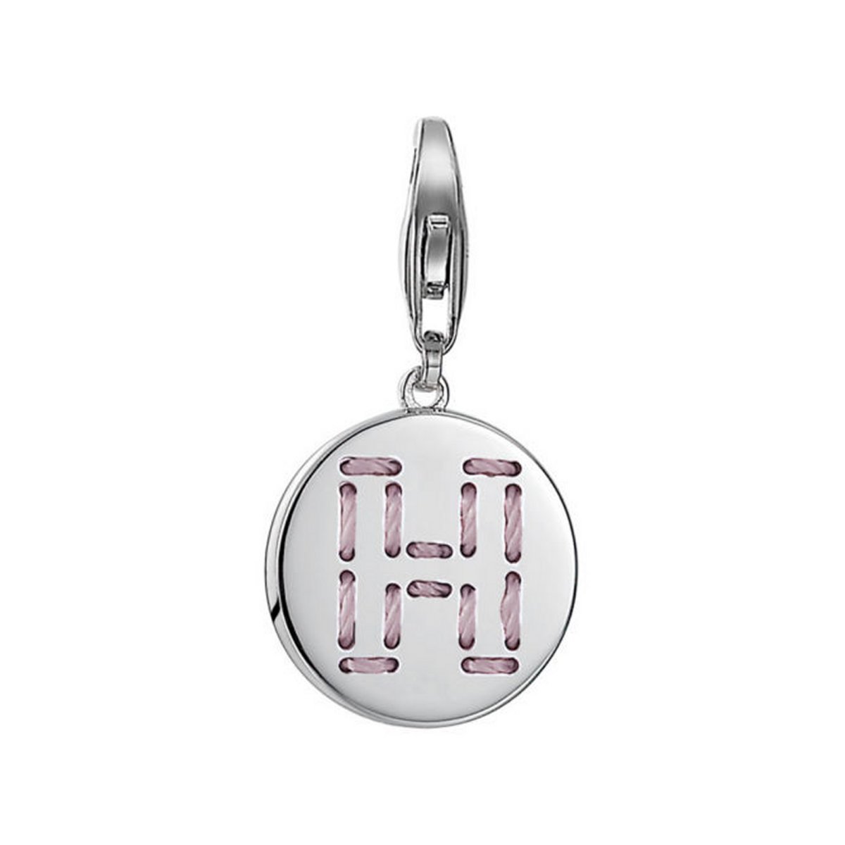 ESPRIT ESCH91130A000 Women's Charm 925 Sterling Silver Rhodium-Plated Letter Fabric H