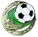 Gold Soccer M3XL Medal - 2.75 Inches - Includes Red, White & Blue V-neck Ribbon