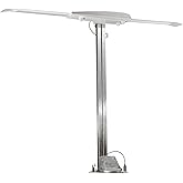 Winegard RV-3095 Sensar III Batwing Amplified RV TV Antenna (VHF/UHF, Digital, 4K Ready, 55 Mile Range), Light Gray
