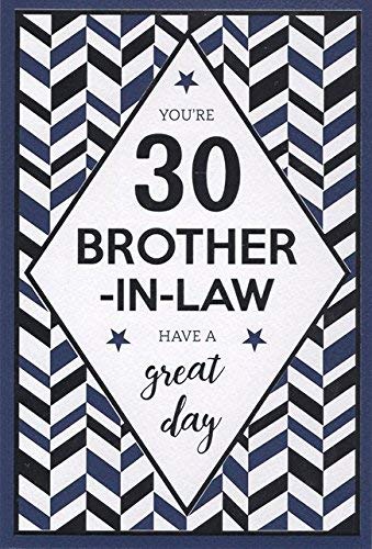 Happy 30th Birthday Brother in Law Birthday card