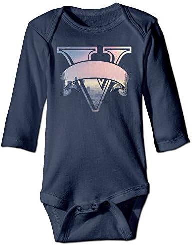 MZONE Grand Theft Auto V PC Release Date Long Sleeve Romper Tank Tops For 6-24 Months Toddler Size 6 M Navy