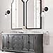 Light Society Camberly Wall Sconce, Clear Glass Shade with Antique Brass Finish, Vintage Modern Industrial Farmhouse Lighting Fixture (LS-W130)