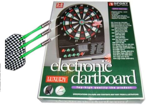 Amazon Co Jp エレクトリックダーツボード自動スコア音声 18種類ゲーム搭載 電子ダーツ 家庭用 Diy 工具 ガーデン