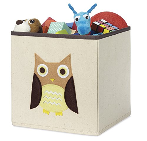 2 Whitmor+Kids+Canvas+Collapsible+Cube+Brown