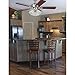 Westinghouse Lighting 7784900 Three LED Cluster Ceiling Fan Light Kit, Brushed Nickel Finish with Frosted Ribbed Glass, White