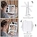 MAKARTT XLarge Lighted Big Makeup Mirror 3X/5X/10X Magnifying Trifold Vanity Mirror Best Gift for Women White