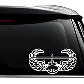 US Army Air Assault Decal Sticker for Use On Laptop, Helmet, Car, Truck, Motorcycle, Windows, Bumper, Wall, and Decor Size- [6 inch] / [15 cm] Wide/Color- Gloss White
