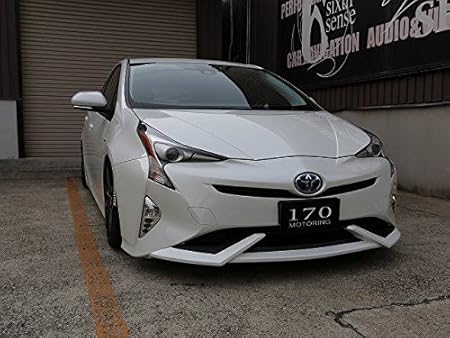 Amazon Sixth Sense シックスセンス 50 プリウス フロントリップスポイラーver2 メーカー塗り分け塗装 スーパーホワイト 車 バイク 車 バイク