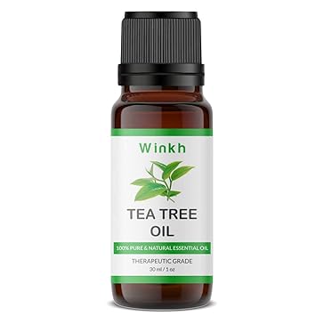 Winkh Pure and Natural Essential Tea Tree Oil, For Face Acne, Dandruff, Scars, Skin & Hair - (30 ml)